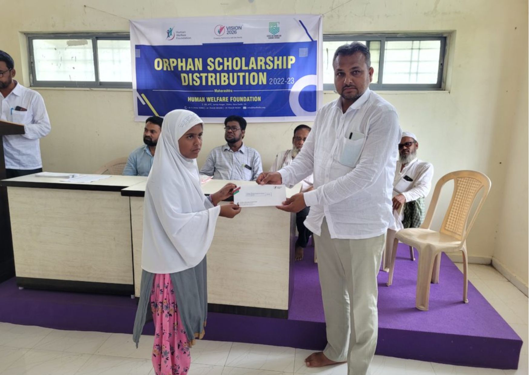 HWF Orphan Care Department Distributes Scholarships Human Welfare