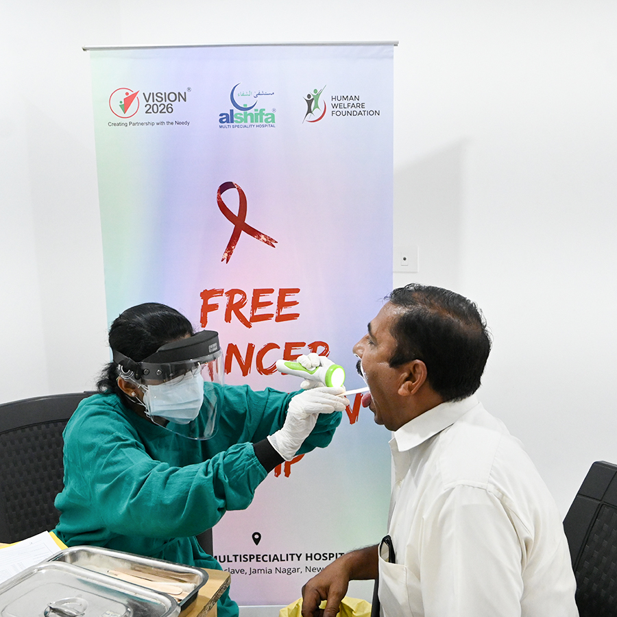 Free Cancer Screening Camp at Alshifa Multispeciality Hospital, Okhla, Delhi
