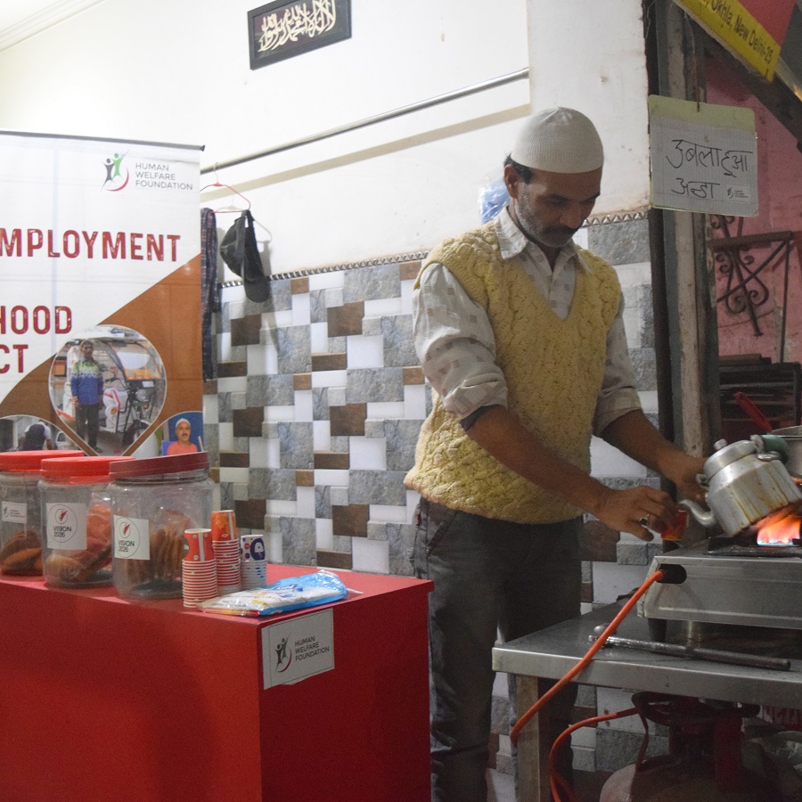 Sustainable Livelihood Program-Tea Stall in Jamia Nagar, Delhi | Nov 2021