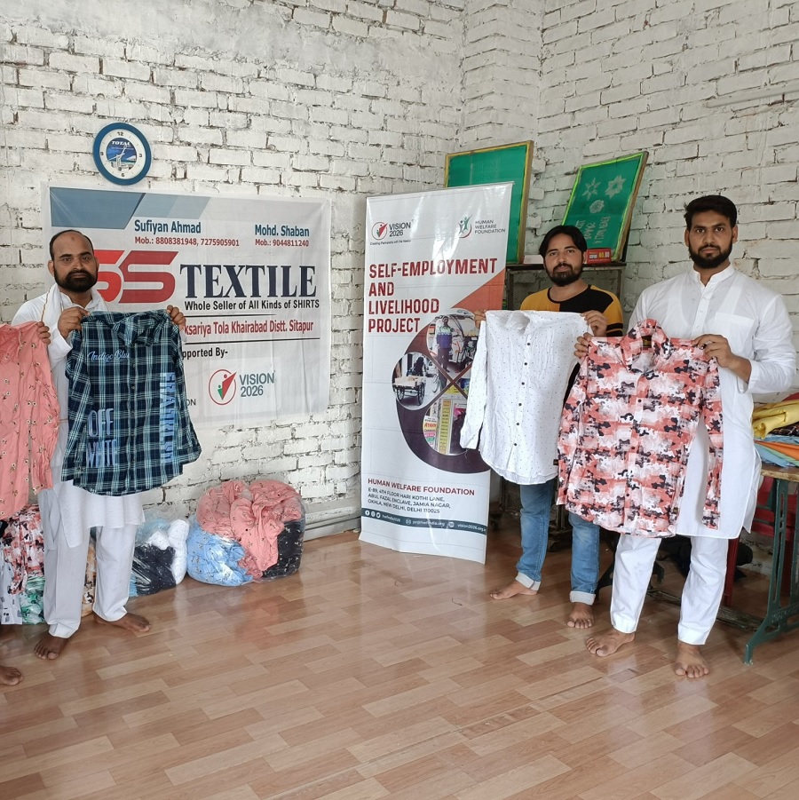 Shirt Manufacturing Unit started at Sitapur, UP with the support of HWF