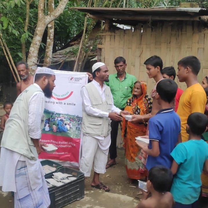 Project Ehsas Food Distribution - Flood area Assam
