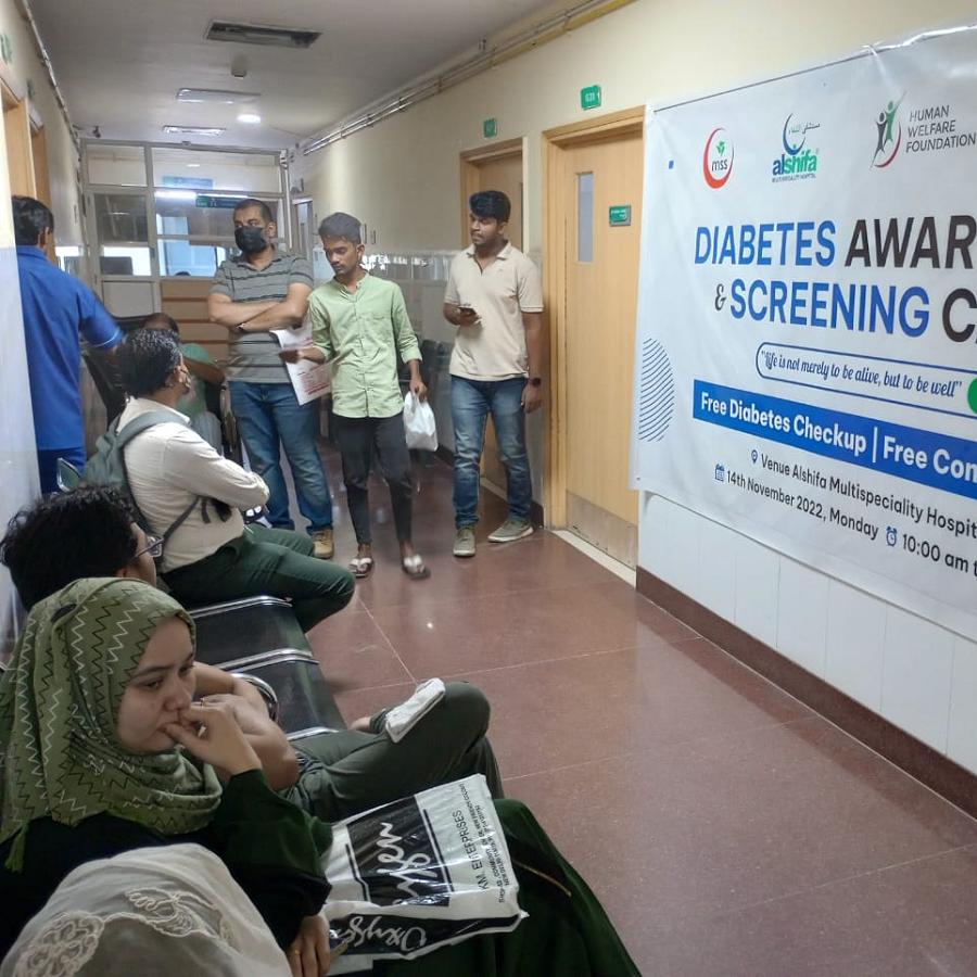 Diabetes Awareness & Screening Camp at Alshifa Multispecialty Hospital,  Jamia Nagar, Delhi