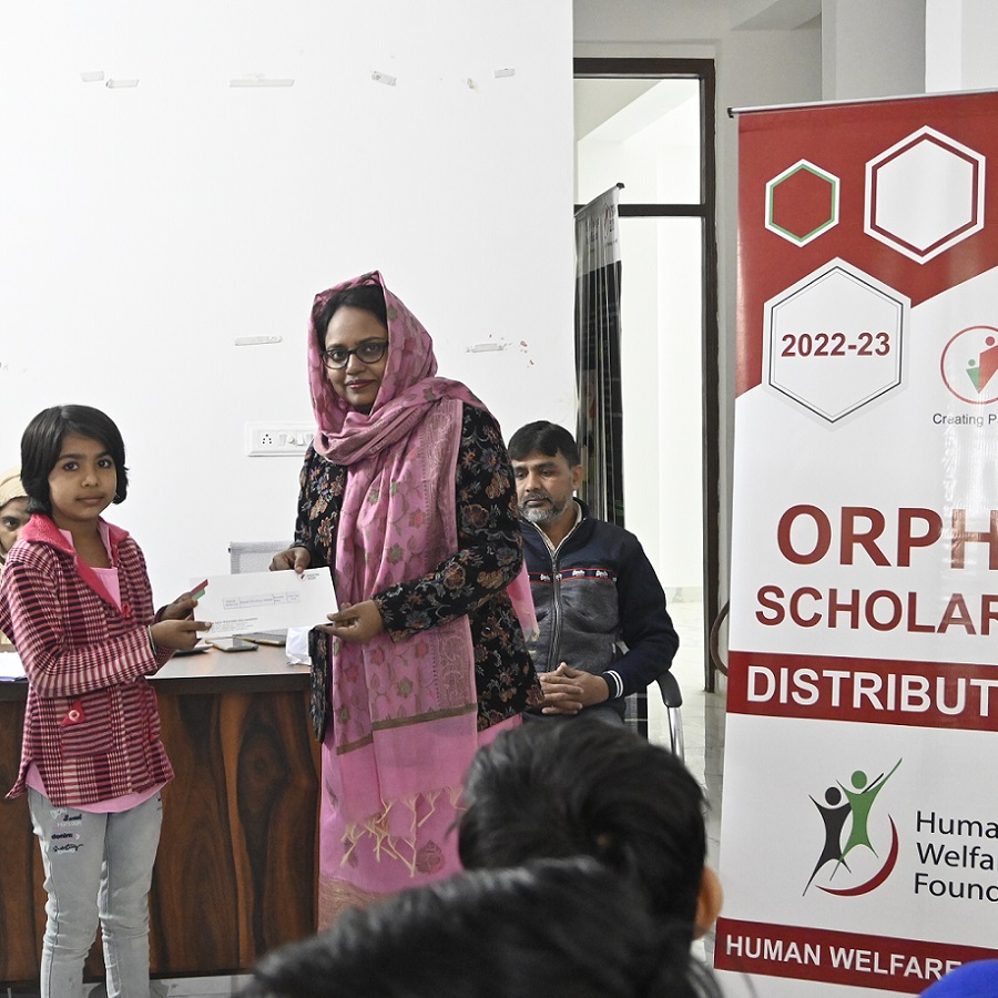 Orphan Scholarship Distribution, Brijpuri, North East Delhi